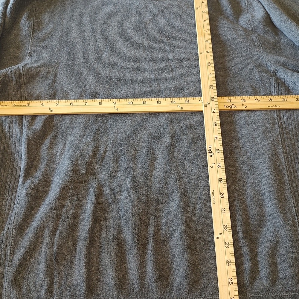 Eddie Bauer Mens Gray 100% Cotton Crewneck Sweater Made in Japan Size Large‎